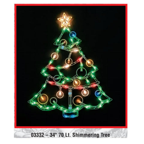 34" Shimmering Tree