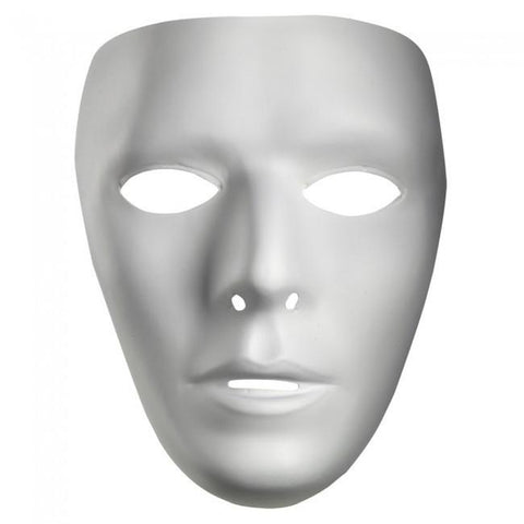 Blank White Fullface Mask