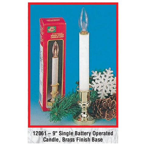 9" Single Battery Operated Candle