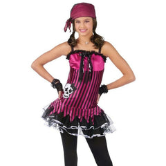 Rockin Skull Pirate Girl's Costume