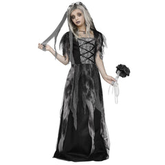 Cemetery Bride Girl's Costume