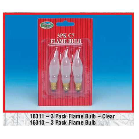 Flame Replacement Bulbs - 3 Pack