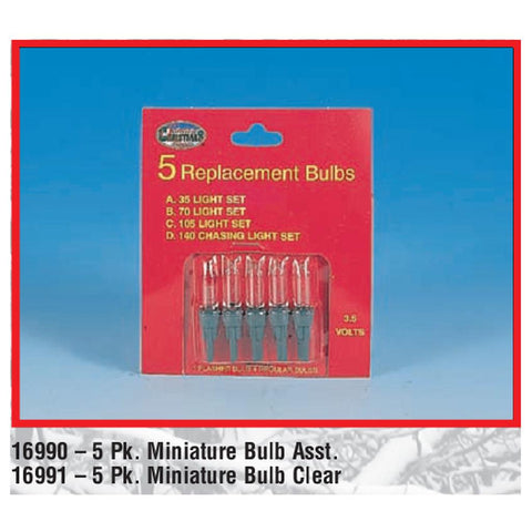 5 Pack Mini Bulb Replacements