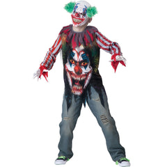 Big Top Terror Clown Boy's Costume