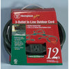 3 Outlet In-Line Outdoor Extension Cord
