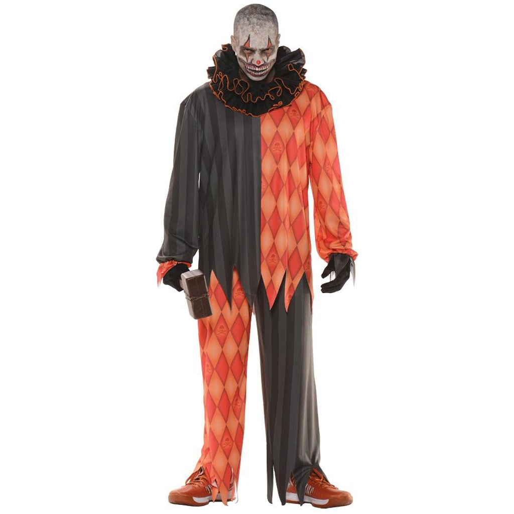 Evil Clown Plus Men's Costume