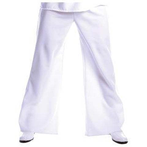 White Bell Bottom Pants Plus Men's Costume