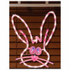 17" Pink Easter Bunny Head Window Frame