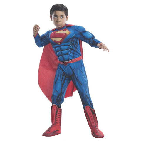 Photo Real Deluxe Muscle Chest Kids Superman Costume