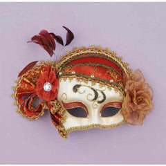 Red & Gold Charlston Eye Mask