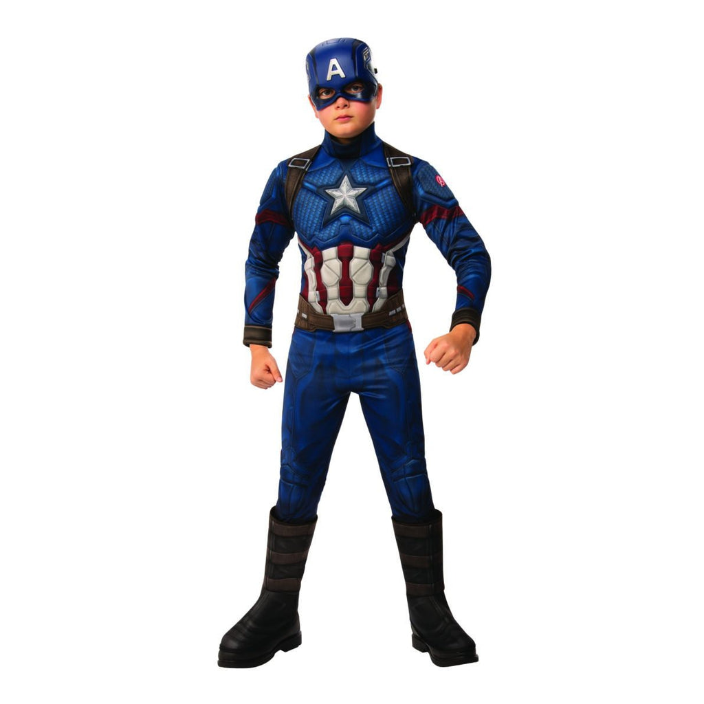 Boy's Avengers Endgame Deluxe Captain America Costume