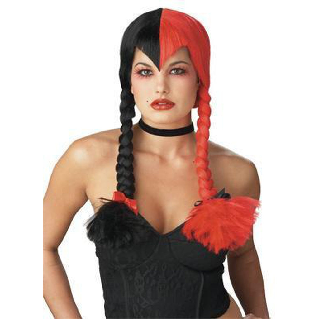 Black & Red Schizo Gothic Wig