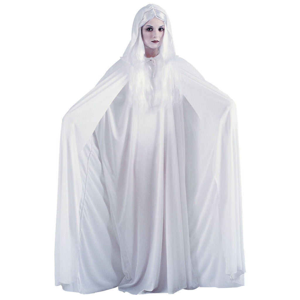 68" White Hooded Cape