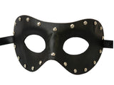 Black Leather 1/2 Mask