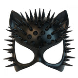 Black Cat Eye Mask with Spikes