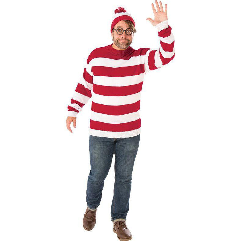 Where's Waldo Men's Plus Size Costume
