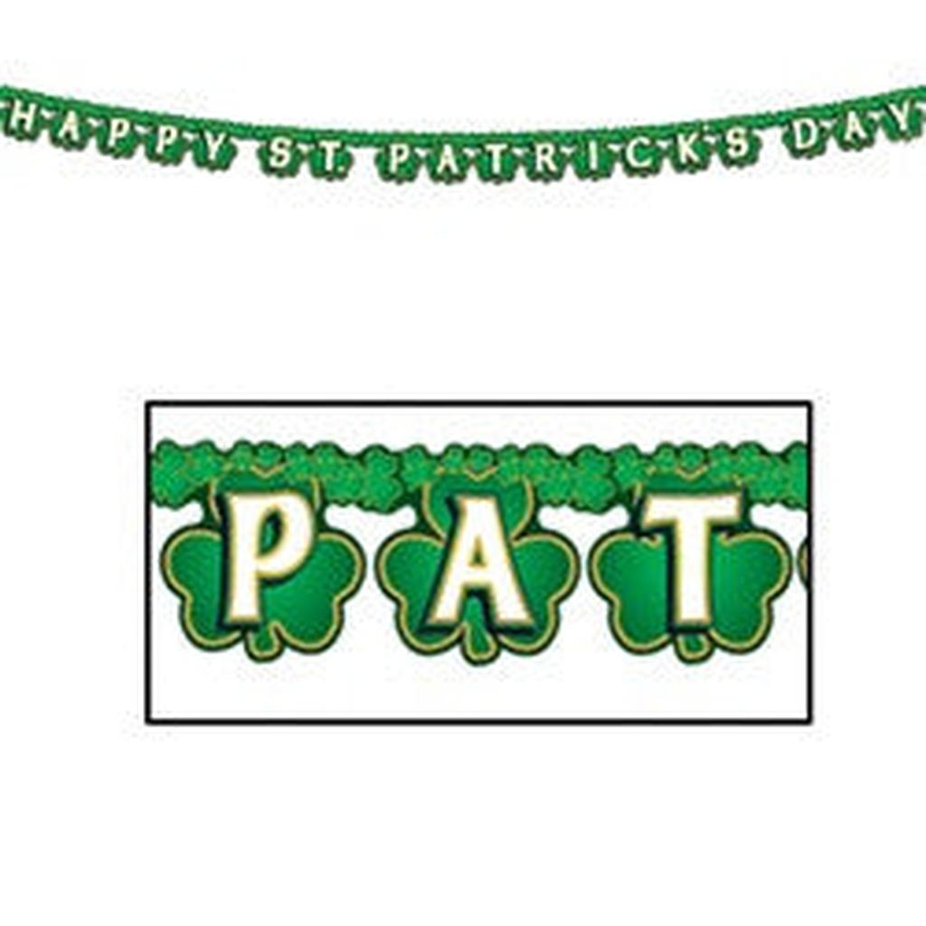 Happy St Patrick's Day Shamrock Streamer