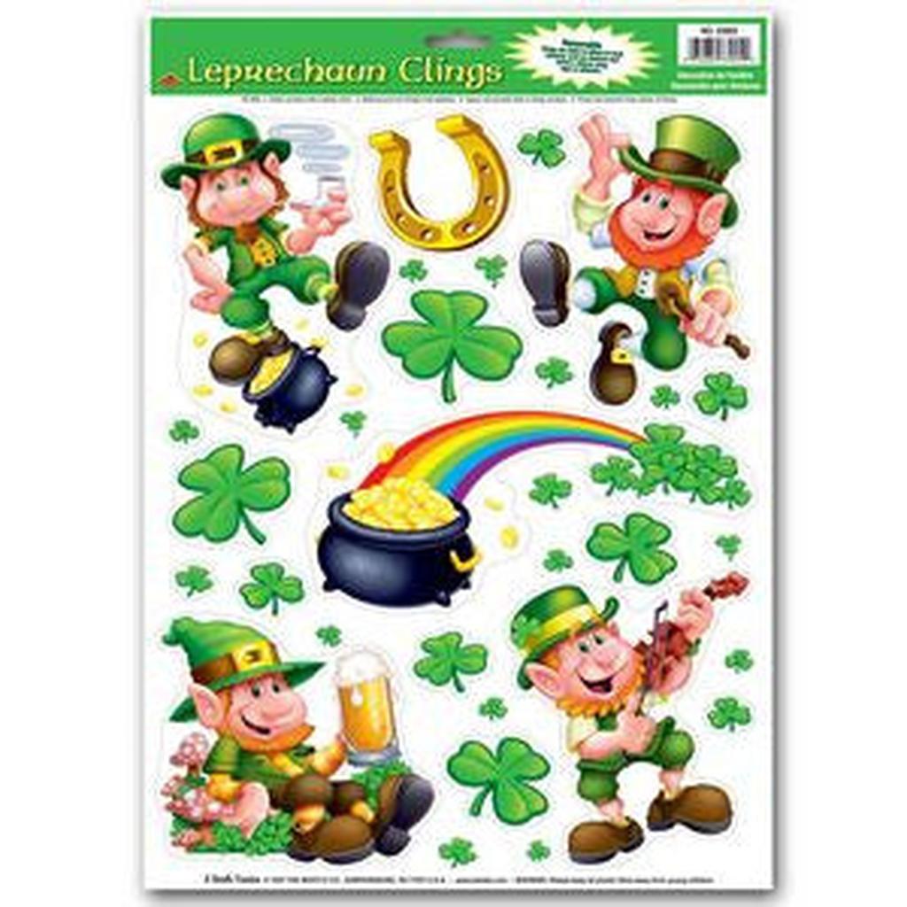 Leprechaun Window Clings