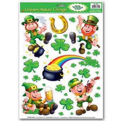 Leprechaun Window Clings