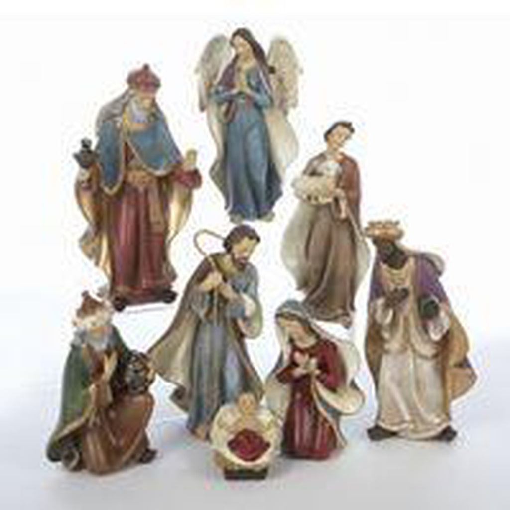 8 pc Nativity Figurine Set