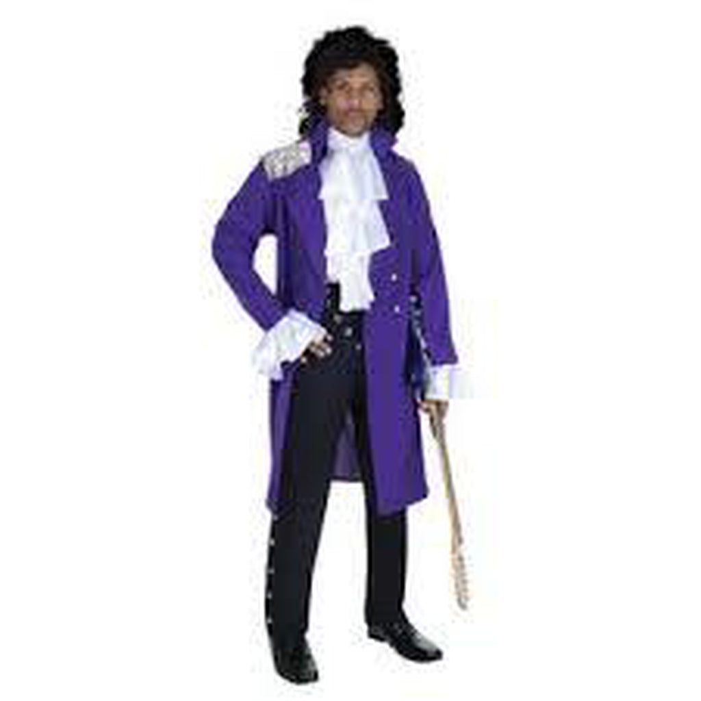 Purple Pop Rock Star Plus Men's Costume