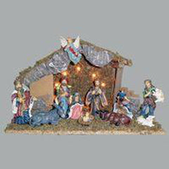 11 pc Nativity Set w/ Stable