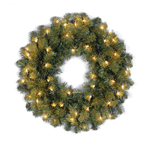 30" Kincaid Spruce Wreath w/Lights