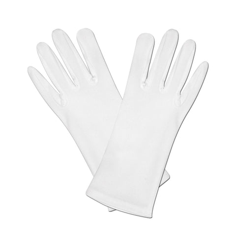 White/Black Short Gloves
