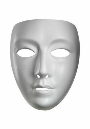 Blank White Fullface Mask