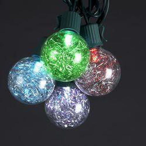 LED Tinsel Ball Light Set