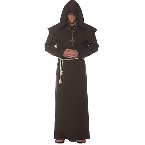 Brown Monk Robe Men's Costume